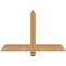 Ekena Millwork Eugene Smooth Timber Gable Bracket, Western Red Cedar, 36"W x 23"H x 1 1/2"D x 3 1/2"F, 15/12 Pitch GBW036X23X0204EUG00SWR - alternate 1